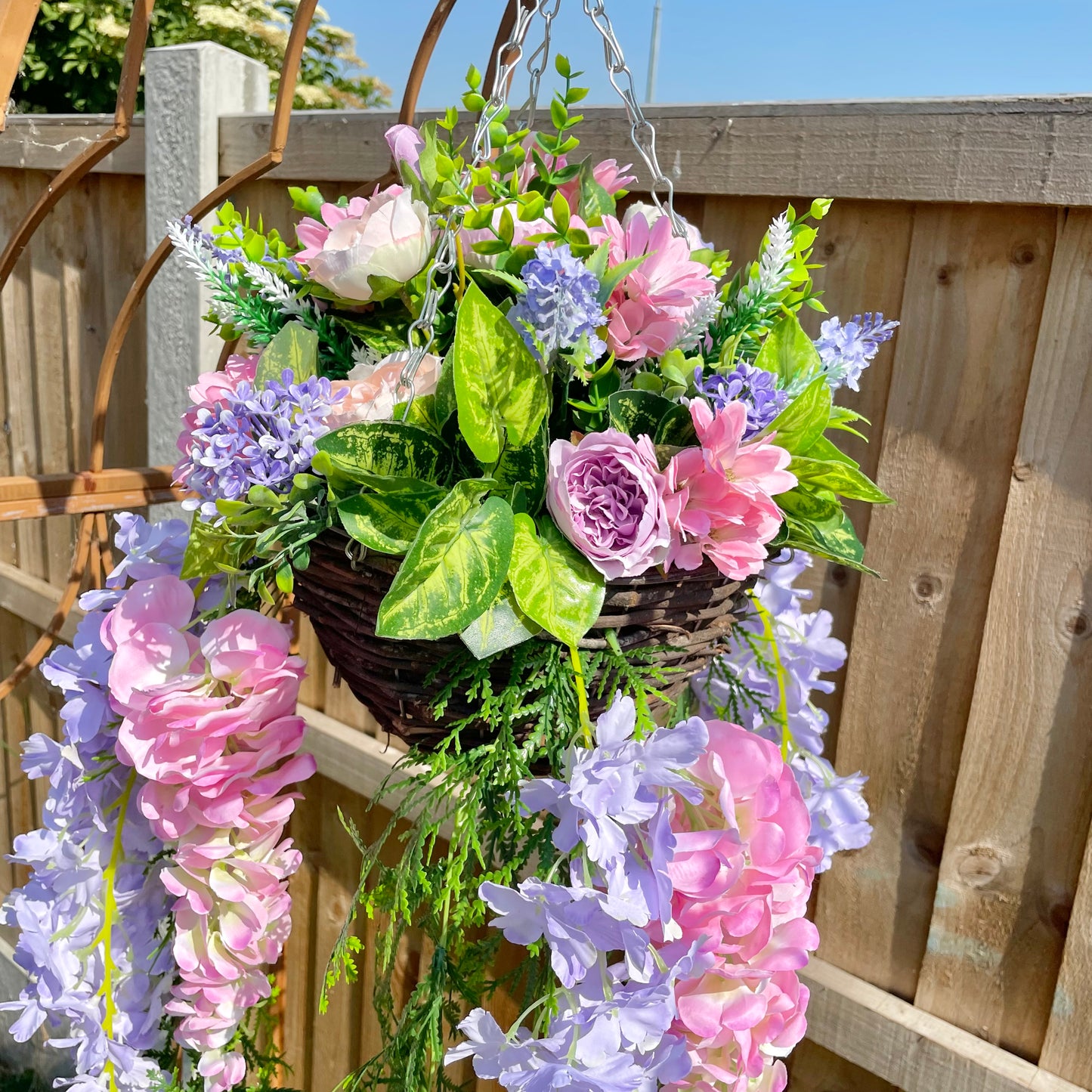 Pink & Purple Hanging Basket