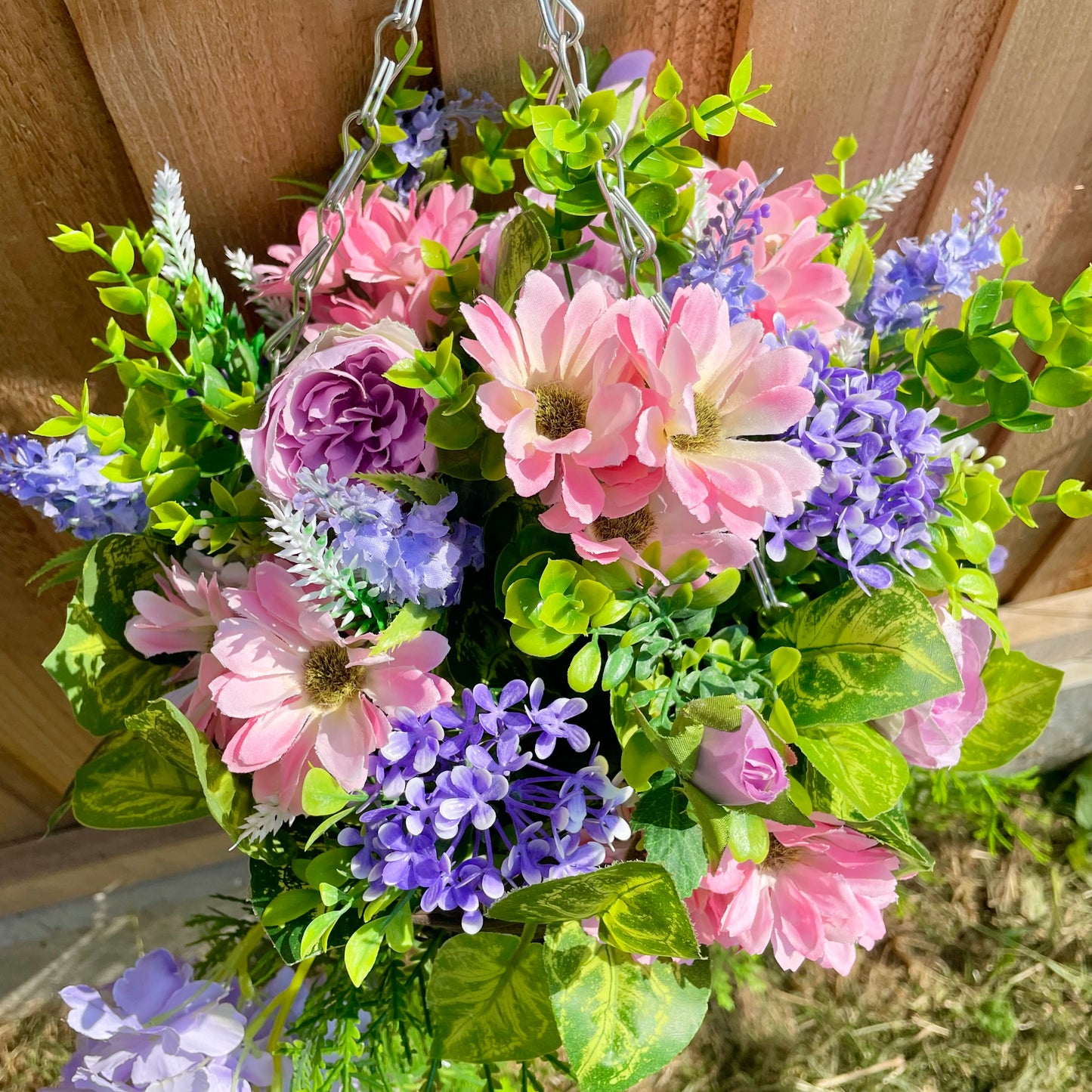 Pink & Purple Hanging Basket