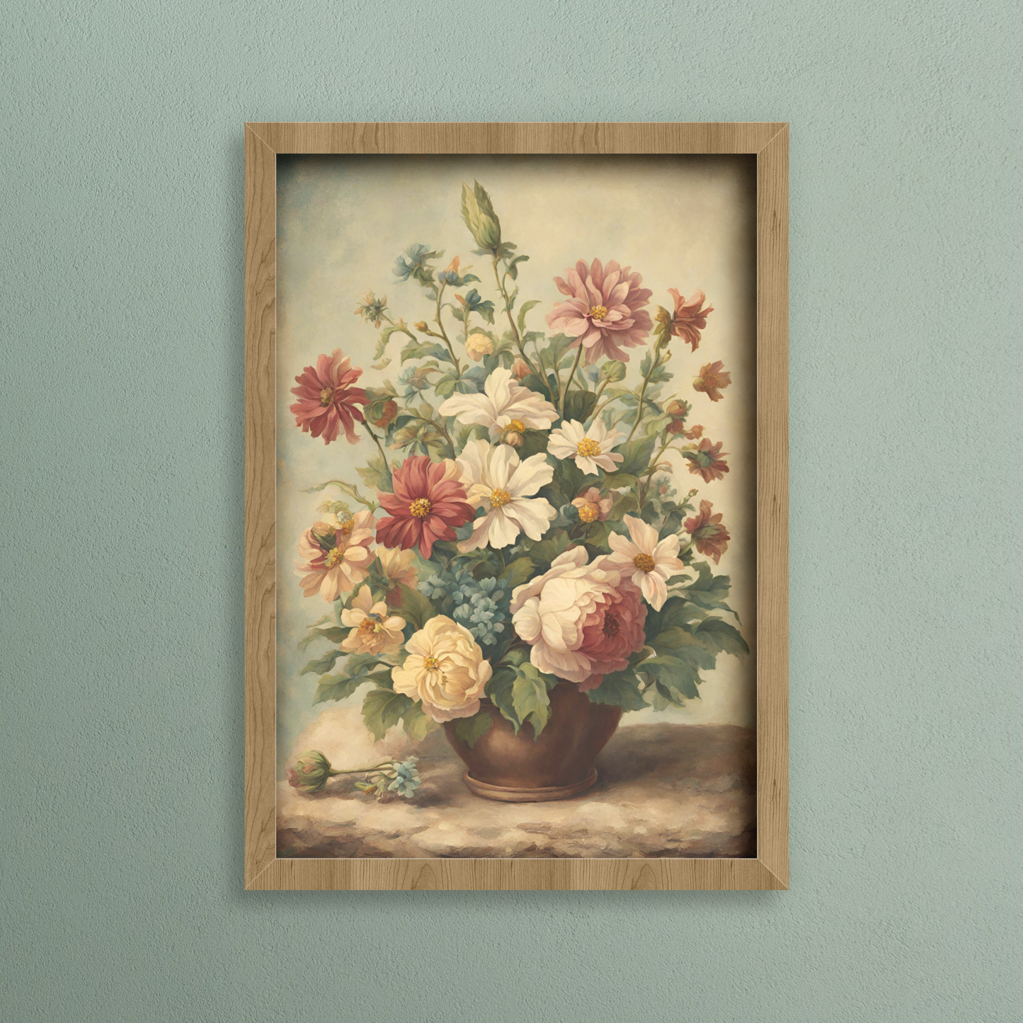 Vintage Floral Vase