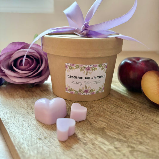 Damson Plum, Rose & Patchouli Wax Melt Pot