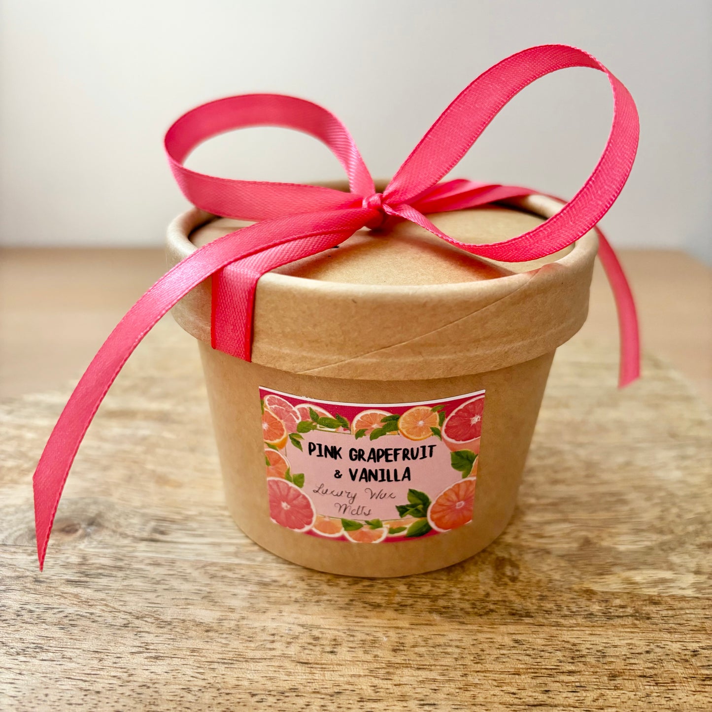 Pink Grapefruit & Vanilla Wax Melt Pot