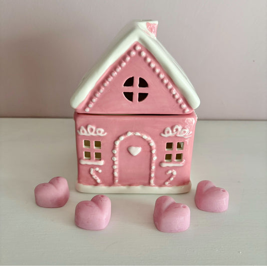 Pink Gingerbread House Burner