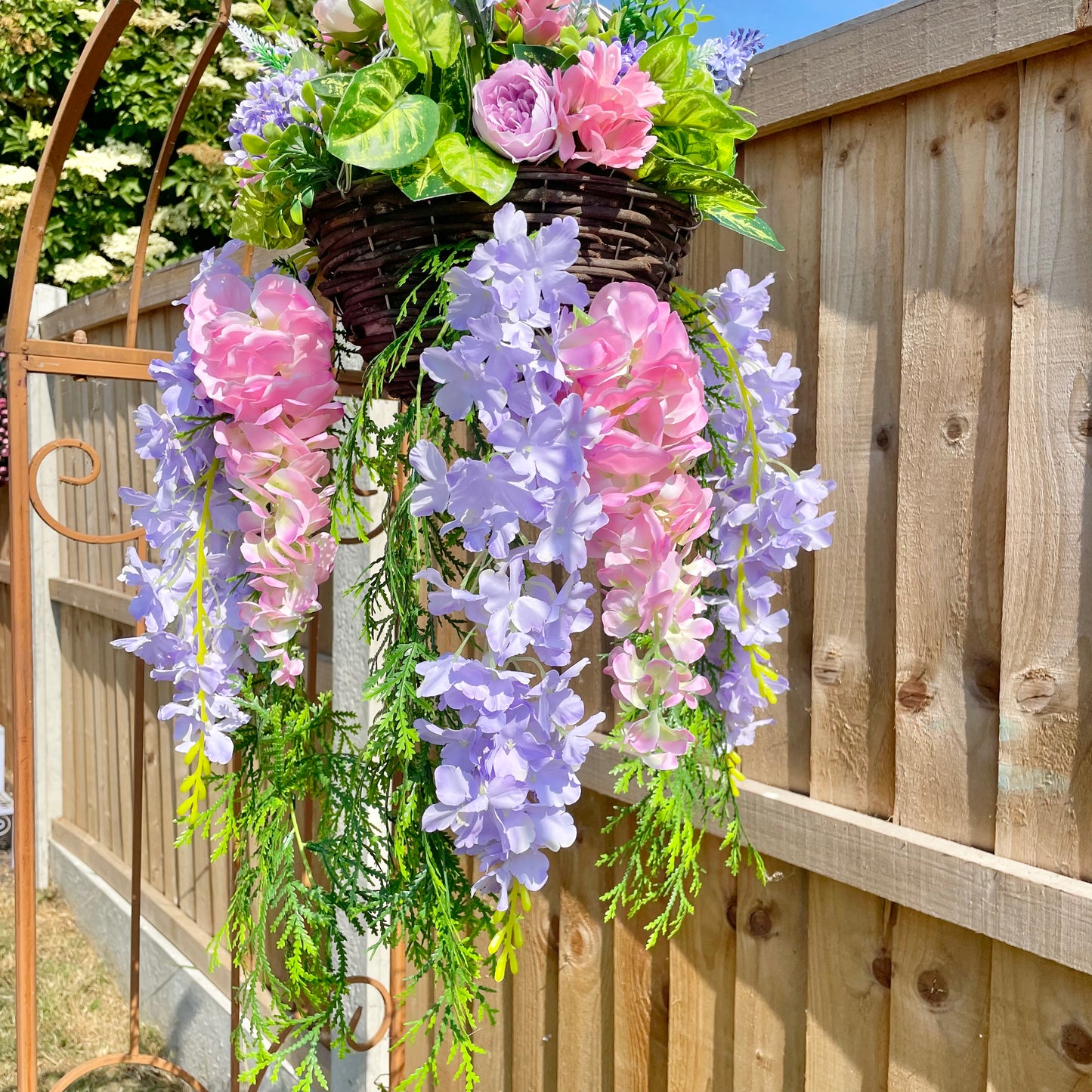 Pink & Purple Hanging Basket