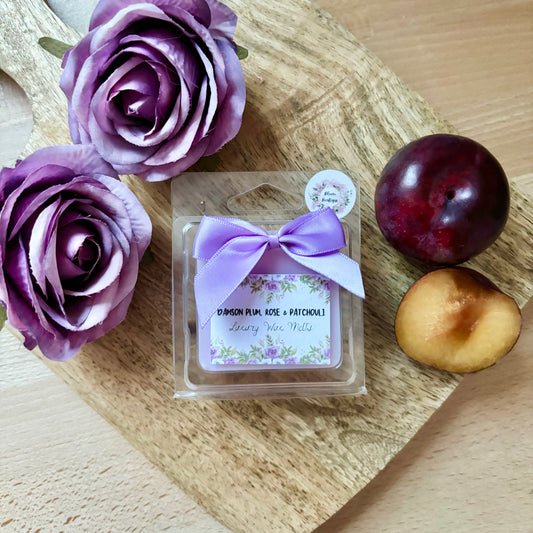 Damson Plum, Rose & Patchouli Wax Melt Cube