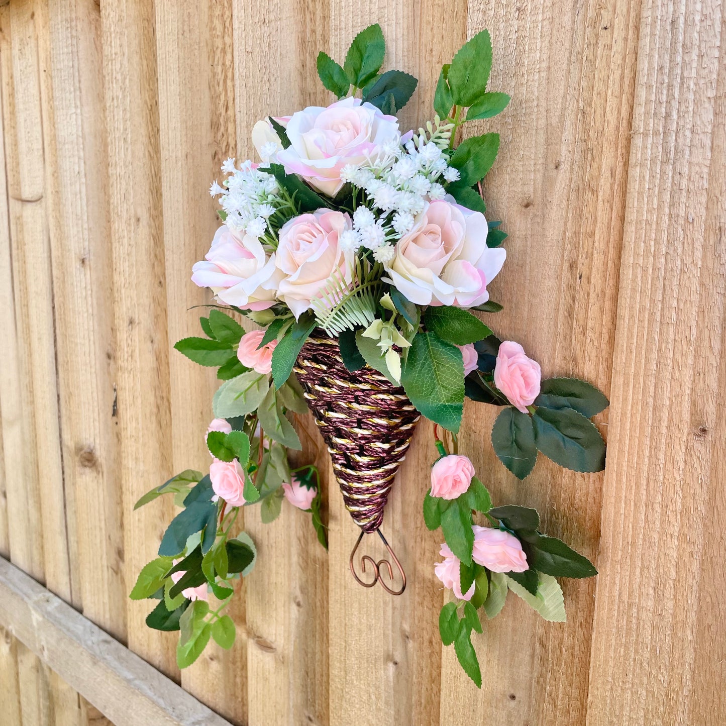 Rose Wall Basket