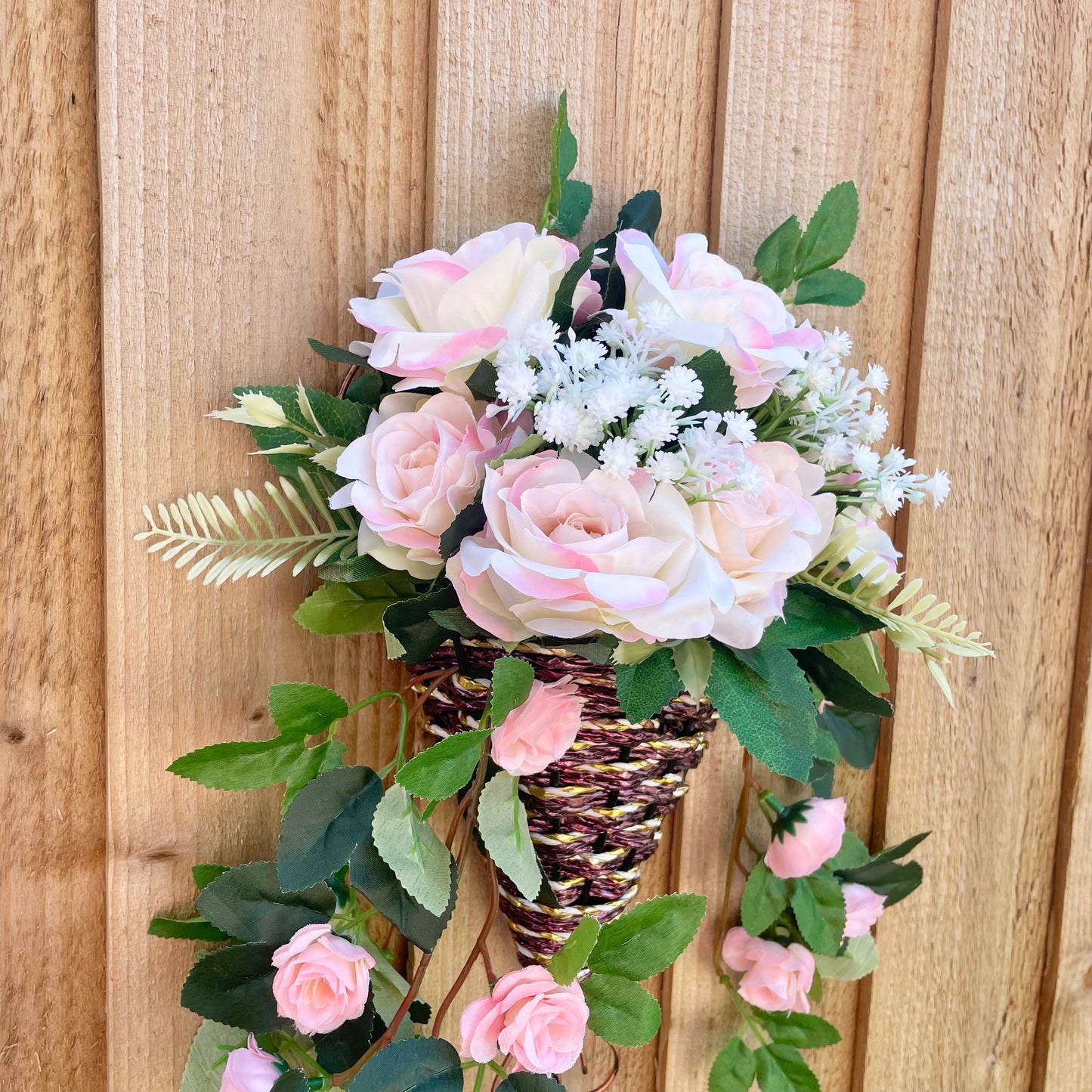 Rose Wall Basket