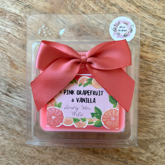 Pink Grapefruit & Vanilla Wax Melt Cube