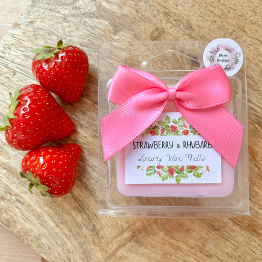 Strawberry & Rhubarb Wax Melt Cube