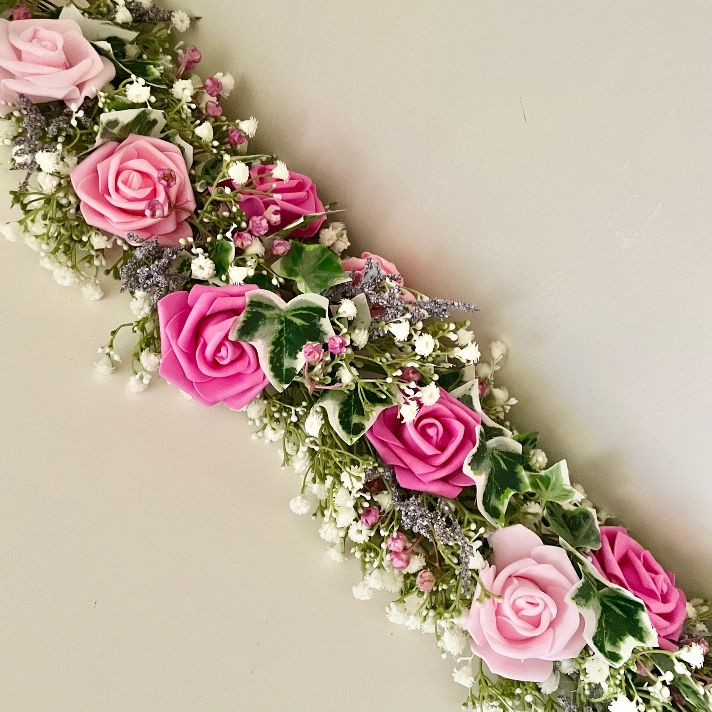 Pink Rose Garland