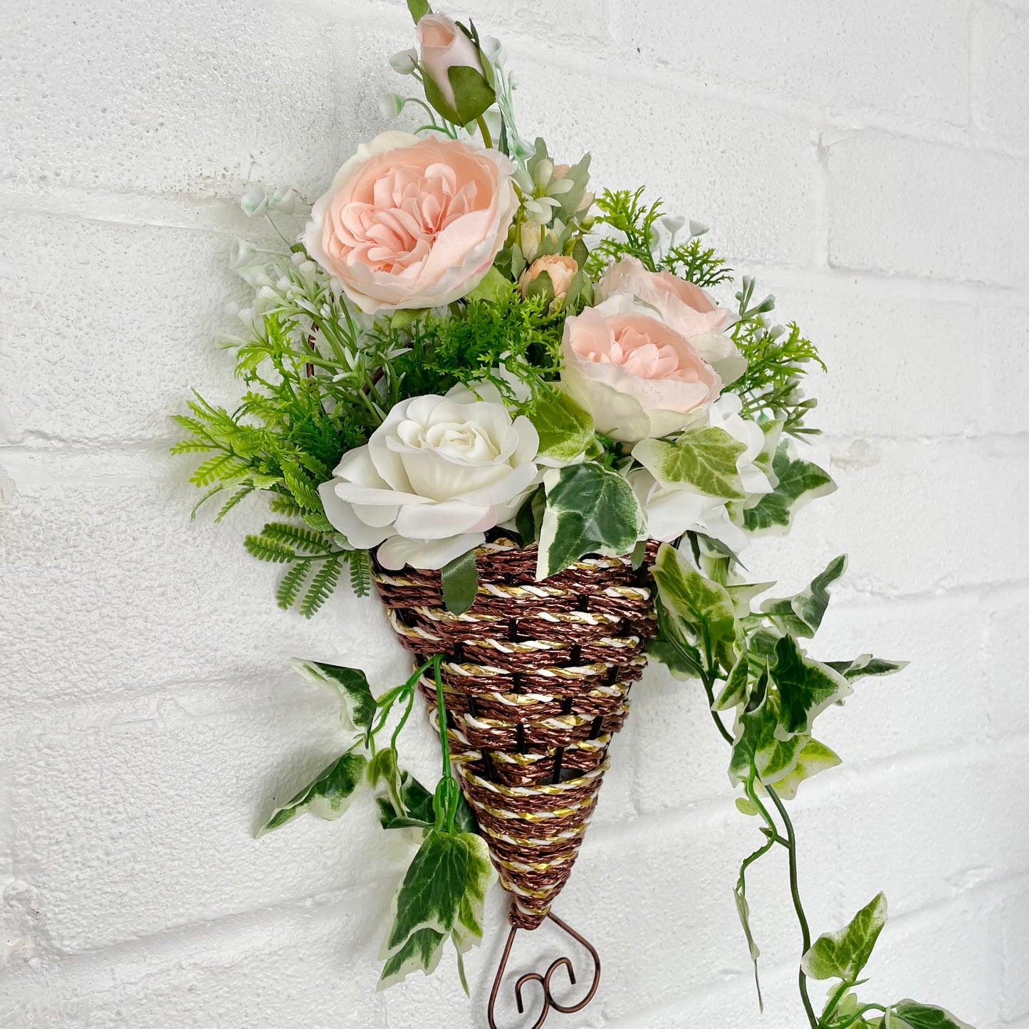 Peony Wall Basket