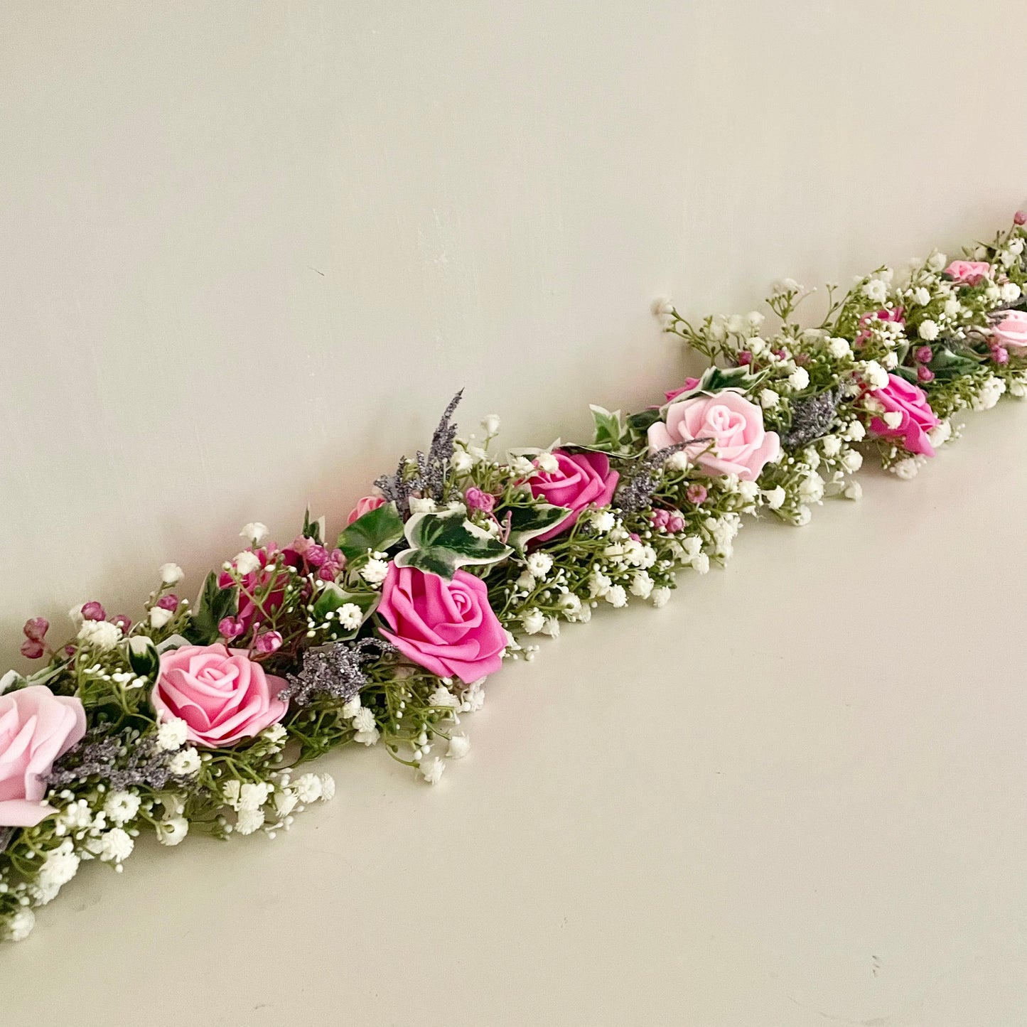 Pink Rose Garland